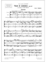 Trio à Cordes en Ut - Conducteur - TOMASI - Partition - Petit format